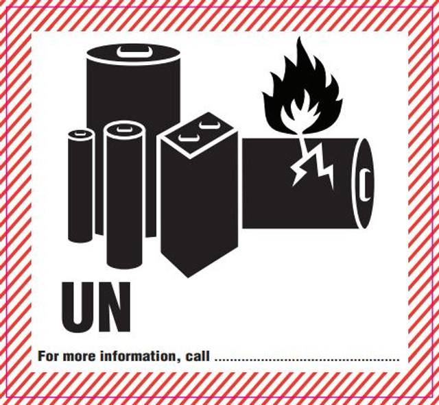 UN Caution Battery Labels Label Printing Online